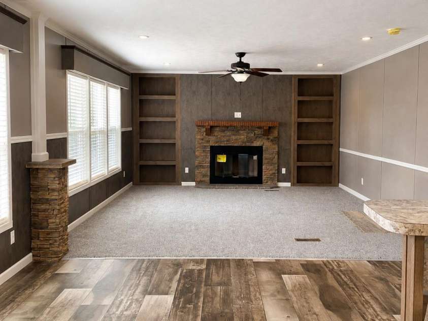 530 Overcash Road, Salisbury, NC 28147.  MLS# CAR4387875, YatesRealty ID 27809. Den and Dining Area before move in