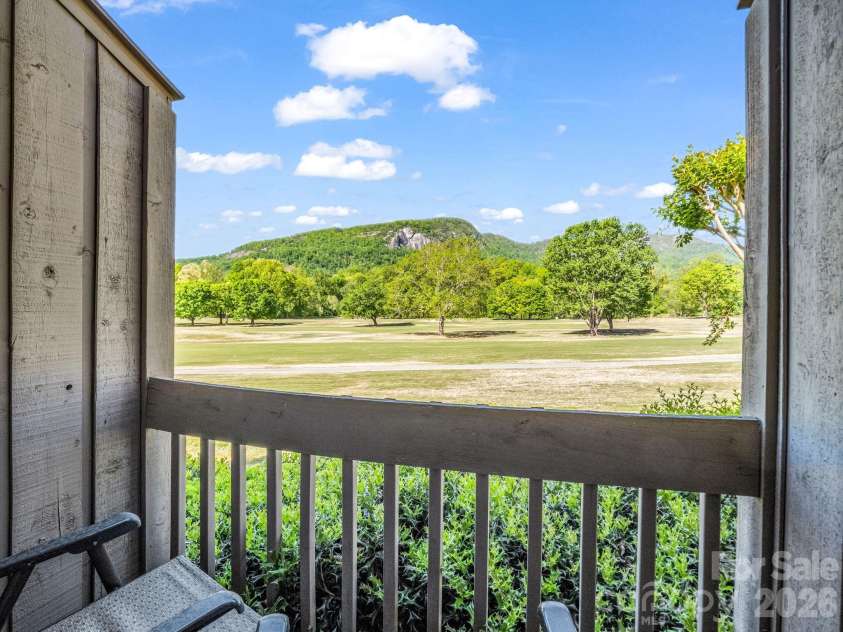 182 Lake Drive, Lake Lure, NC 28746.  MLS# CAR4372421, YatesRealty ID 27814. Rear Balcony Views