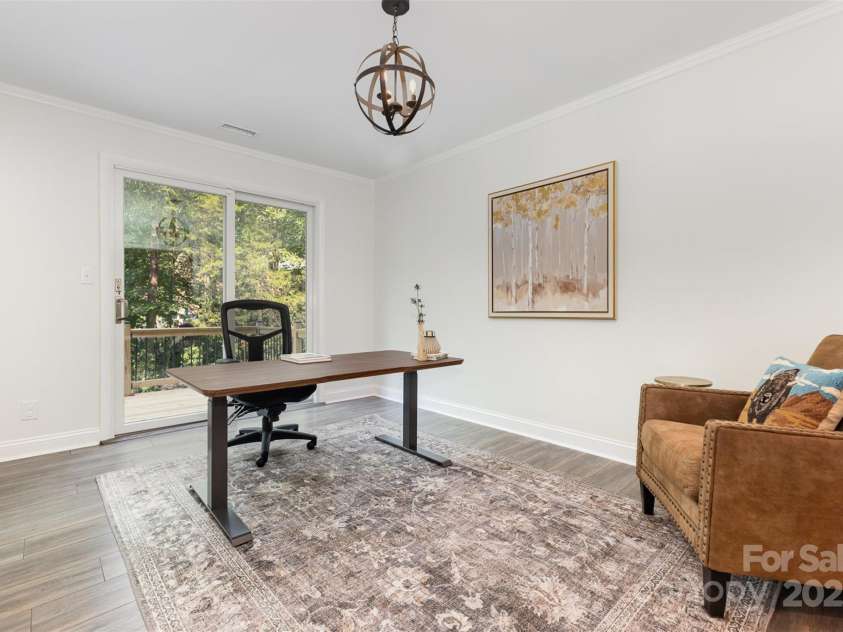 526 Trail Ridge Road, Matthews, NC 28105.  MLS# CAR4279013, YatesRealty ID 27824. Dining room, used as office