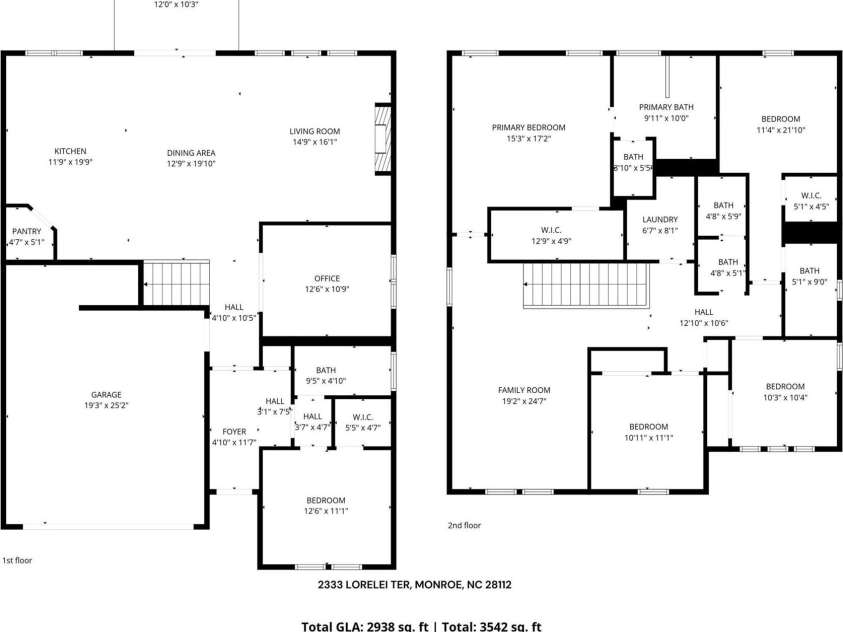 2333 Lorelei Terrace, Monroe, NC 28112.  MLS# CAR4419697, YatesRealty ID 27827. 