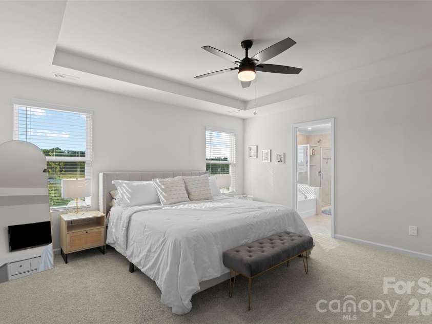 2333 Lorelei Terrace, Monroe, NC 28112.  MLS# CAR4419697, YatesRealty ID 27827. Primary bedroom