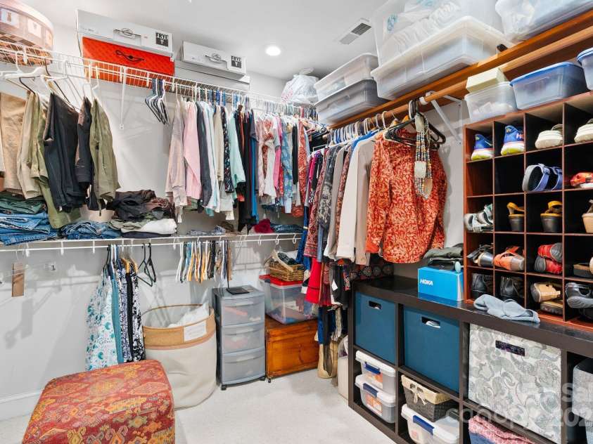 50 Pinerose Drive, Weaverville, NC 28787.  MLS# CAR4255853, YatesRealty ID 27829. Primary Bedroom Closet