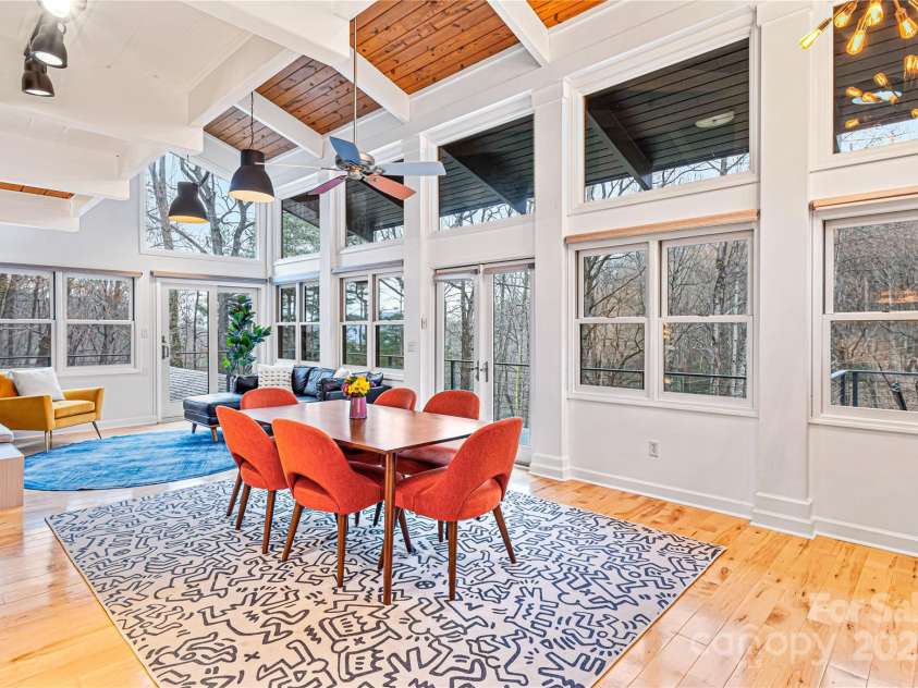 1585 Eagles Nest Road, Waynesville, NC 28786.  MLS# CAR4171726, YatesRealty ID 27848. Dining room
