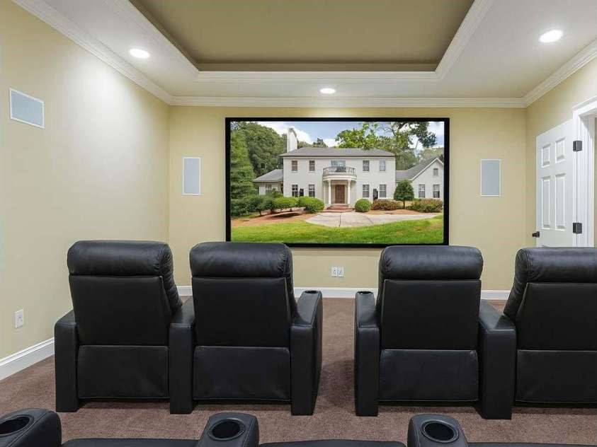 946 Laurel Creek Lane, Charlotte, NC 28211.  MLS# CAR4298519, YatesRealty ID 2785. Theater room in Basement