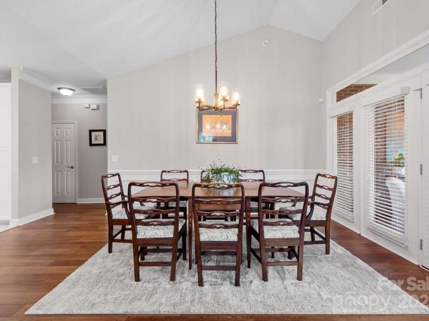 2904 Autumn Harvest Lane, Charlotte, NC 28269.  MLS# CAR4284243, YatesRealty ID 27859. Raised Cathedral Ceilings in Dining Room