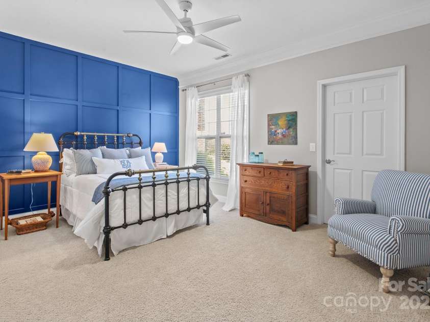 2904 Autumn Harvest Lane, Charlotte, NC 28269.  MLS# CAR4284243, YatesRealty ID 27859. Second Bedroom with Custom Accent Feature Wall