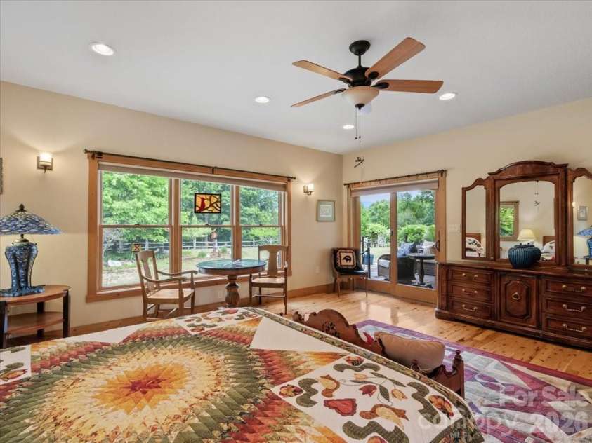 750 Barebridge Drive, Burnsville, NC 28714.  MLS# CAR4385574, YatesRealty ID 27865. Primary bedroom on main level