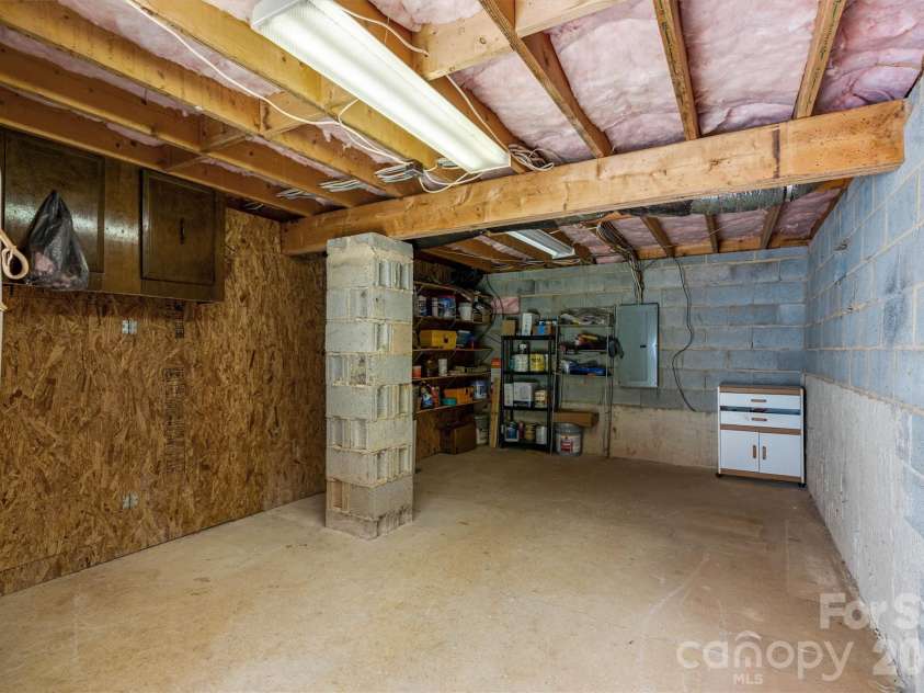 8347 Cedar Circle, Connelly Springs, NC 28612.  MLS# CAR4388010, YatesRealty ID 27880. Crawl Space Storage Area View 