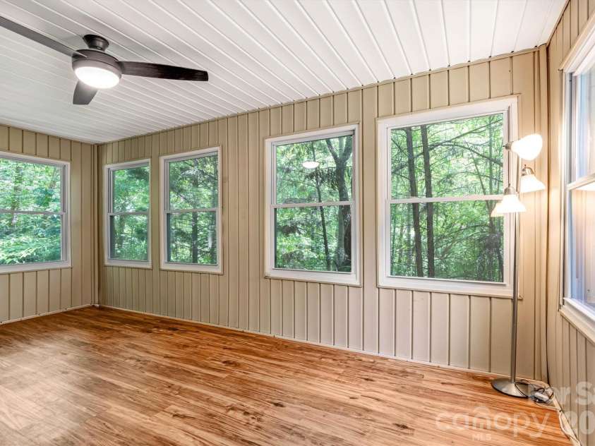 8347 Cedar Circle, Connelly Springs, NC 28612.  MLS# CAR4388010, YatesRealty ID 27880. Main Level Four Seasons Room/Window View 