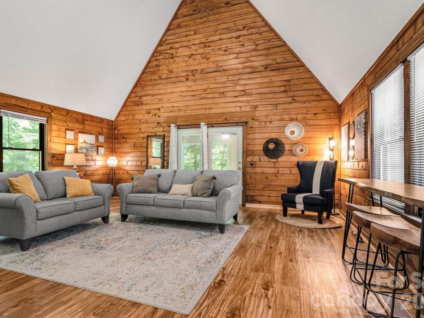 8347 Cedar Circle, Connelly Springs, NC 28612.  MLS# CAR4388010, YatesRealty ID 27880. Two Story Family Room