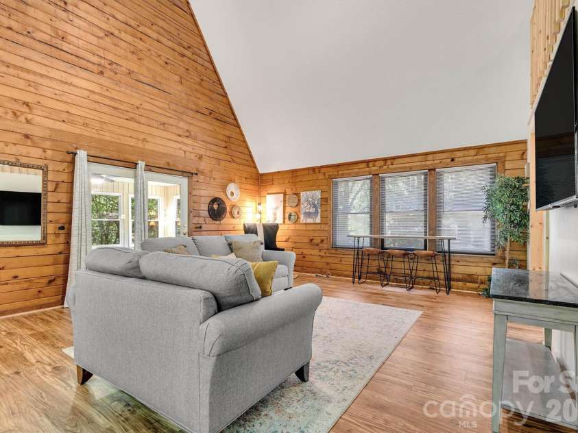 8347 Cedar Circle, Connelly Springs, NC 28612.  MLS# CAR4388010, YatesRealty ID 27880. Two Story Family Room/Window View