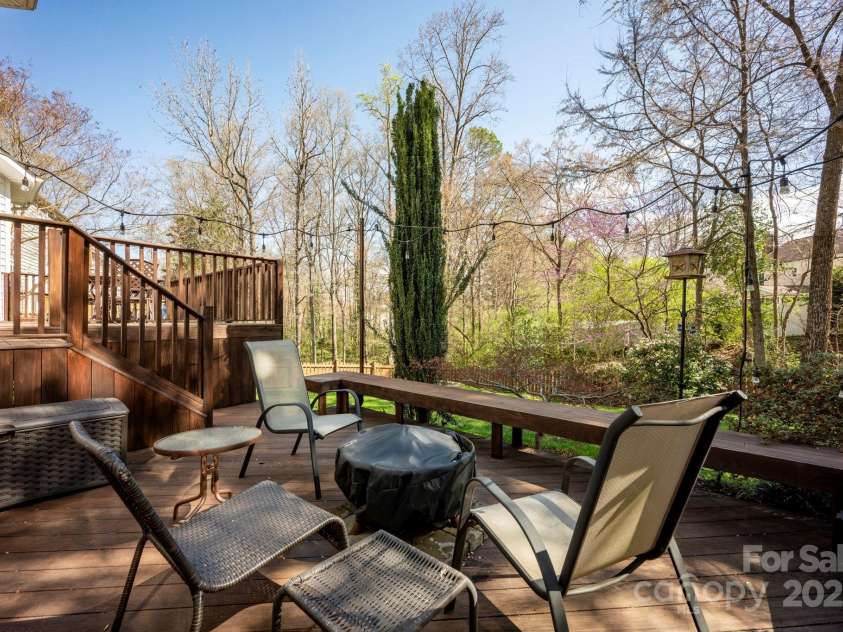 3329 Brownes Creek Road, Charlotte, NC 28269.  MLS# CAR4232626, YatesRealty ID 2790. Lower level deck