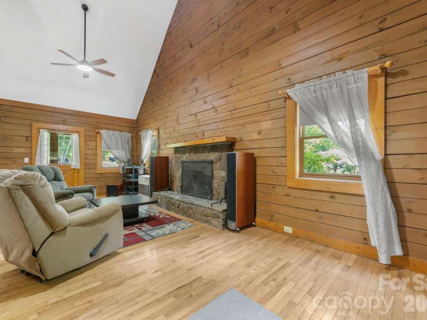 3206 Fork Mountain Road, Bakersville, NC 28705.  MLS# CAR4386731, YatesRealty ID 27916. Living room