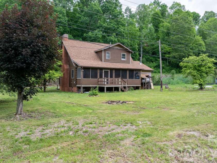 3206 Fork Mountain Road, Bakersville, NC 28705.  MLS# CAR4386731, YatesRealty ID 27916. View from river