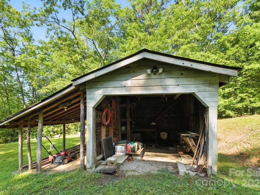 3333 Old Toxaway Road, Brevard, NC 28712.  MLS# CAR4282711, YatesRealty ID 27936. Workshop for extra storage!