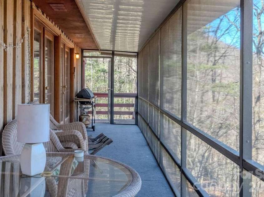 465 Enchanted Forest Drive, Sylva, NC 28779.  MLS# CAR4341154, YatesRealty ID 2794. Upper Porch