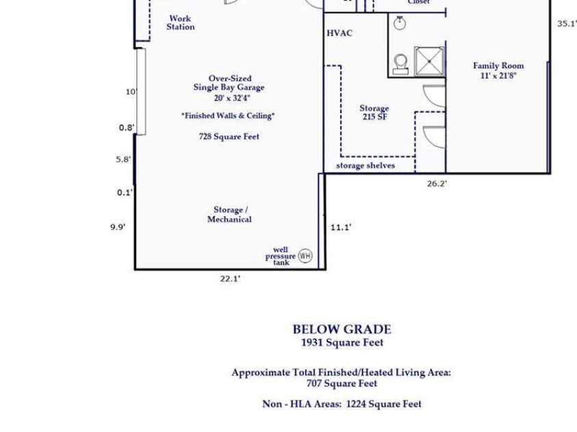150 Hobby Horse Lane, Hendersonville, NC 28792.  MLS# CAR4397128, YatesRealty ID 27946. Lower Level Floor Plan