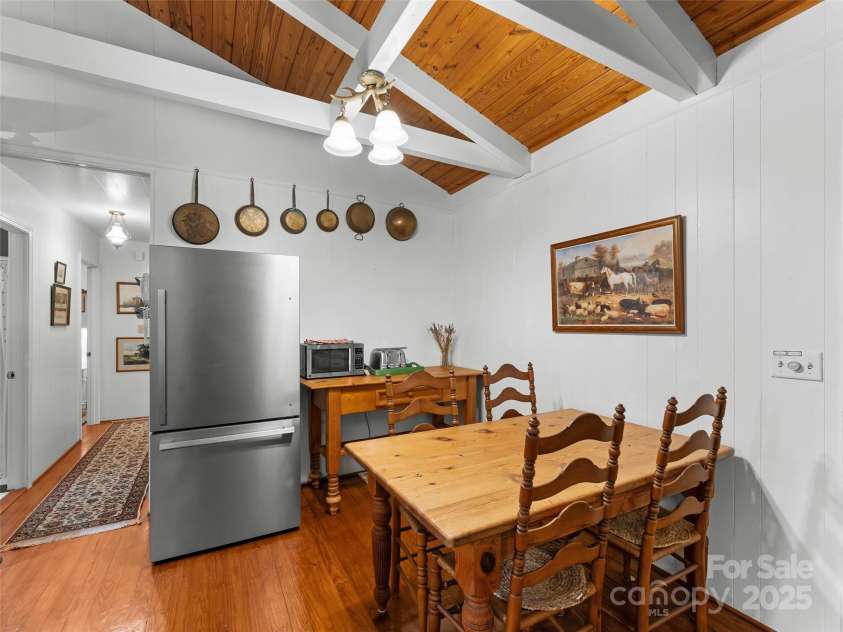 210 Ballard Road, Brevard, NC 28712.  MLS# CAR4300398, YatesRealty ID 2795. Dining Area