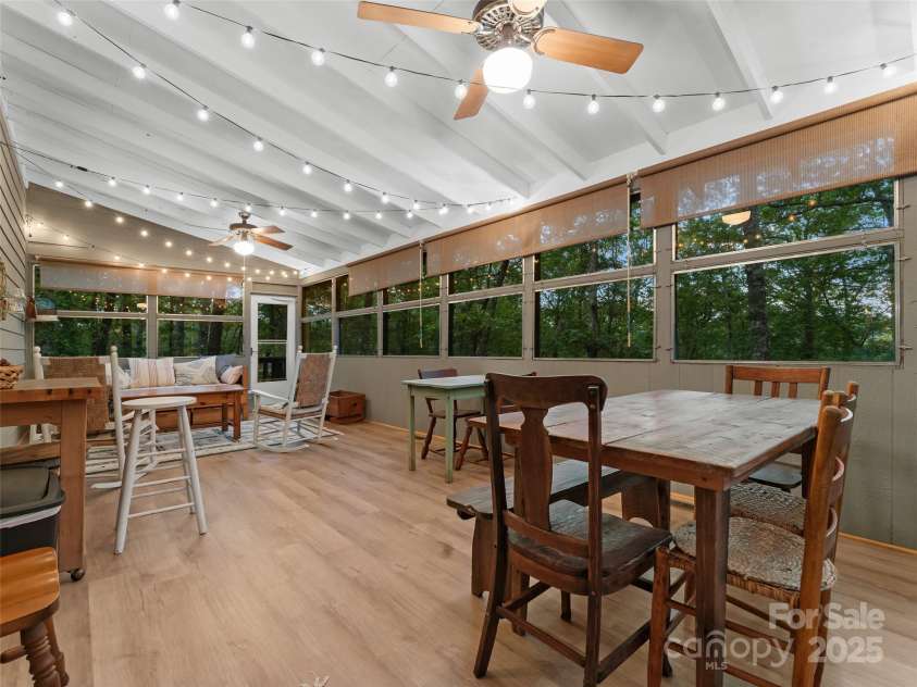 210 Ballard Road, Brevard, NC 28712.  MLS# CAR4300398, YatesRealty ID 2795. Sun Room