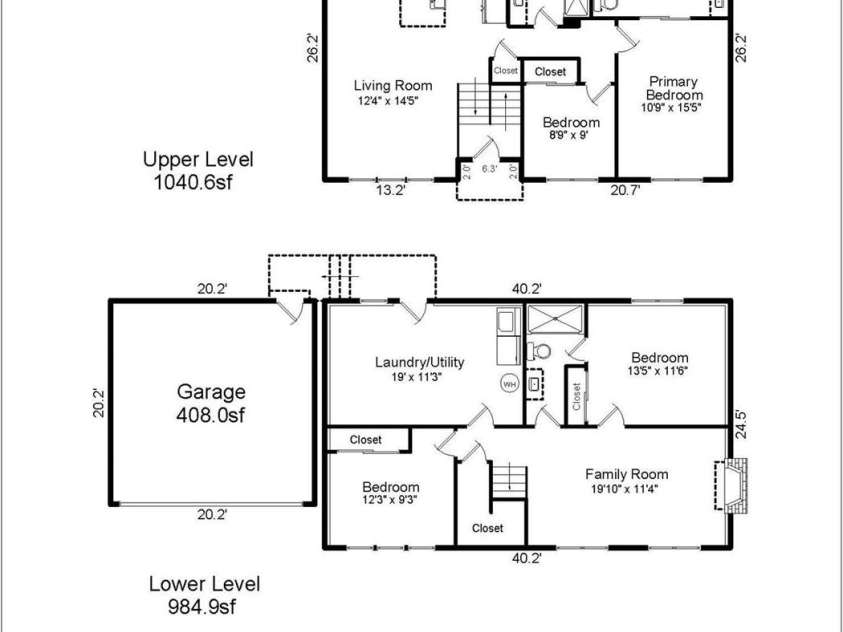5903 Carpenter Drive, Charlotte, NC 28226.  MLS# CAR4388305, YatesRealty ID 27954. Floor plan. 