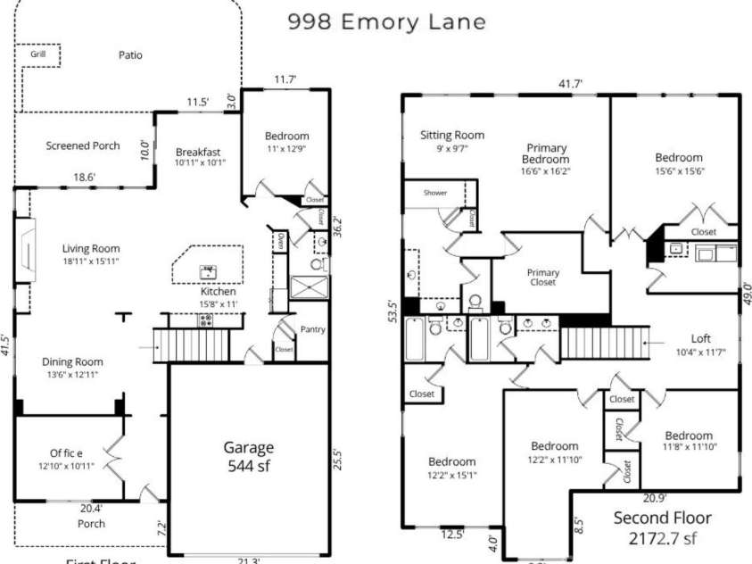 998 Emory Lane, Fort Mill, SC 29708.  MLS# CAR4263717, YatesRealty ID 27961. 