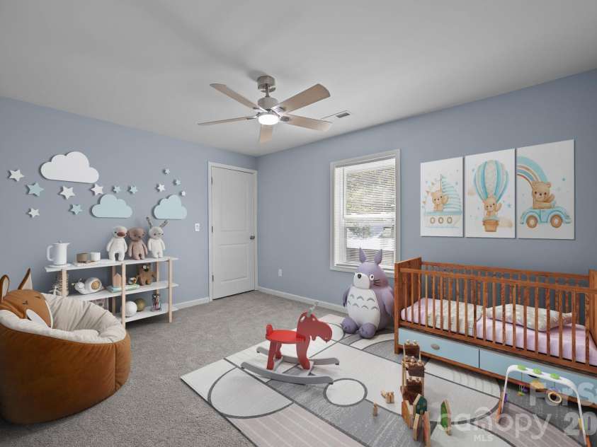 593 Cedar Creek Road, Biscoe, NC 27209.  MLS# CAR4214705, YatesRealty ID 27965. Virtually staged - Bedroom 2