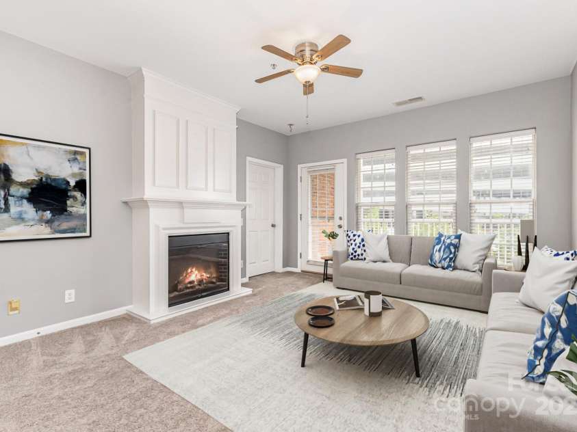 14857 Santa Lucia Drive, Charlotte, NC 28277.  MLS# CAR4258978, YatesRealty ID 27966. Virtually staged living room