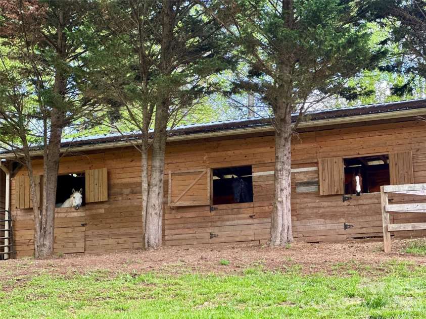 1552 Bear Creek Road, Leicester, NC 28748.  MLS# CAR4340462, YatesRealty ID 2799. Hello horses! 