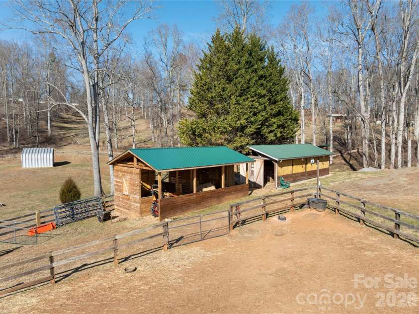 1552 Bear Creek Road, Leicester, NC 28748.  MLS# CAR4340462, YatesRealty ID 2799. Mutiple shelter options 