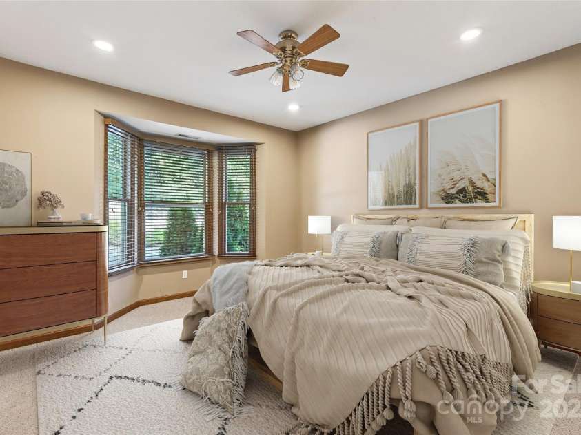 307 #7 Blue Ridge Drive, Marion, NC 28752.  MLS# CAR4298364, YatesRealty ID 28. Virtually staged primary bedroom (main)