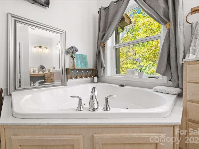 1308 Bell Mountain Road, Zirconia, NC 28790.  MLS# CAR4317514, YatesRealty ID 2802. Primary Bath 