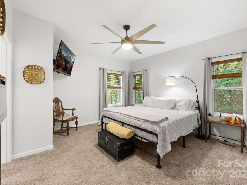 1308 Bell Mountain Road, Zirconia, NC 28790.  MLS# CAR4317514, YatesRealty ID 2802. Primary Bedroom