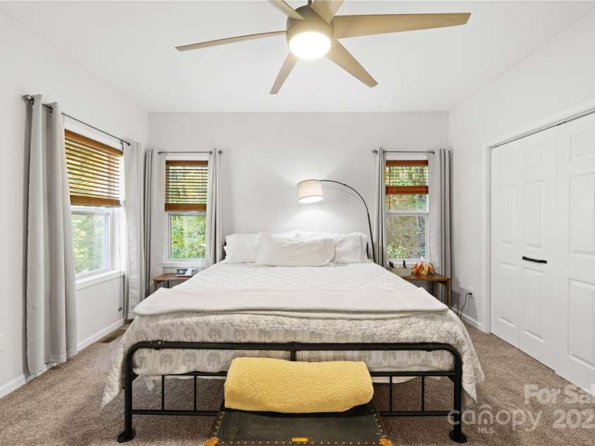 1308 Bell Mountain Road, Zirconia, NC 28790.  MLS# CAR4317514, YatesRealty ID 2802. Primary bedroom