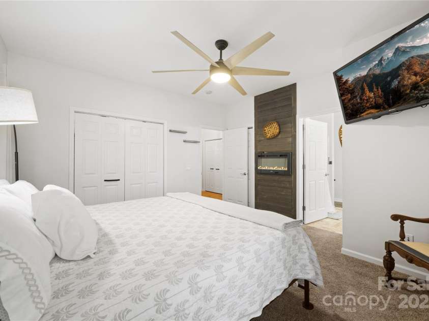 1308 Bell Mountain Road, Zirconia, NC 28790.  MLS# CAR4317514, YatesRealty ID 2802. Primary Bedroom