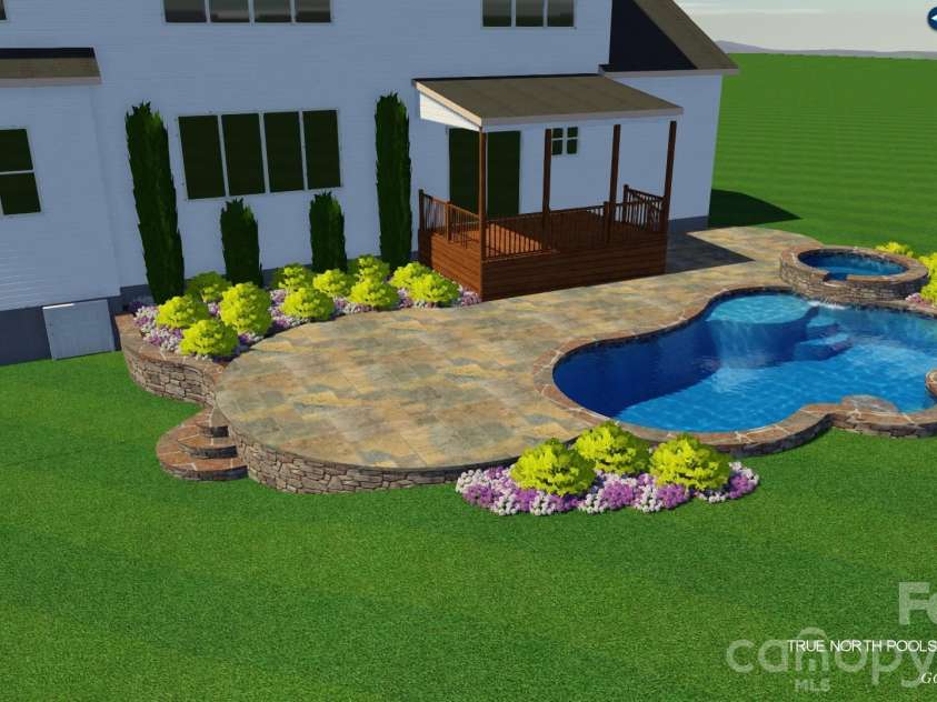 144 Walking Horse Trail, Davidson, NC 28036.  MLS# CAR4335910, YatesRealty ID 28040. Pool Design