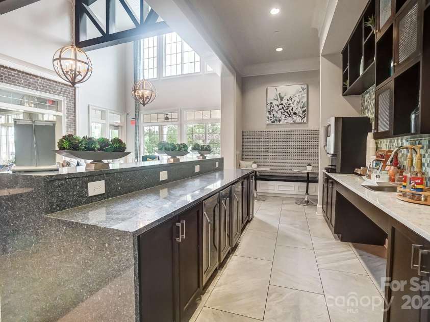 5527 Cheerful Lane, Charlotte, NC 28215.  MLS# CAR4275434, YatesRealty ID 28049. Coffee bar in community clubhouse