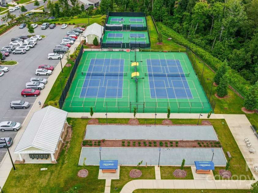 5527 Cheerful Lane, Charlotte, NC 28215.  MLS# CAR4275434, YatesRealty ID 28049. Tennis/Pickleball and Bocce Ball courts