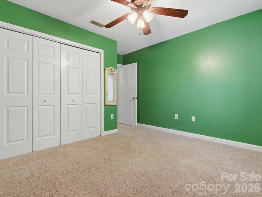 1011 Cranberry Circle, Fort Mill, SC 29715.  MLS# CAR4388076, YatesRealty ID 28053. Second bedroom with oversized closet.