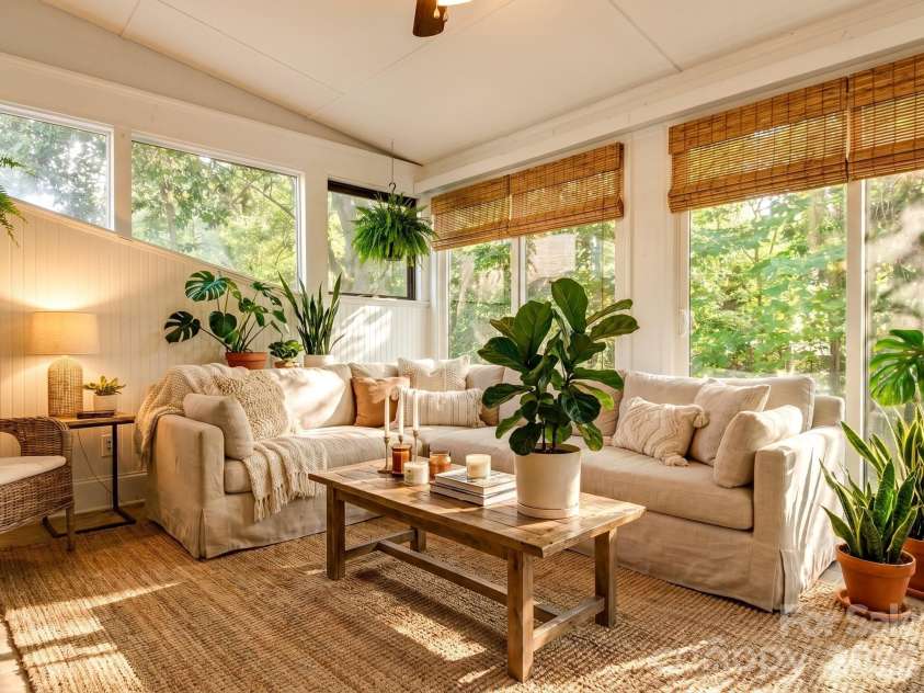 1011 Cranberry Circle, Fort Mill, SC 29715.  MLS# CAR4388076, YatesRealty ID 28053. Virtually Staged sunroom.