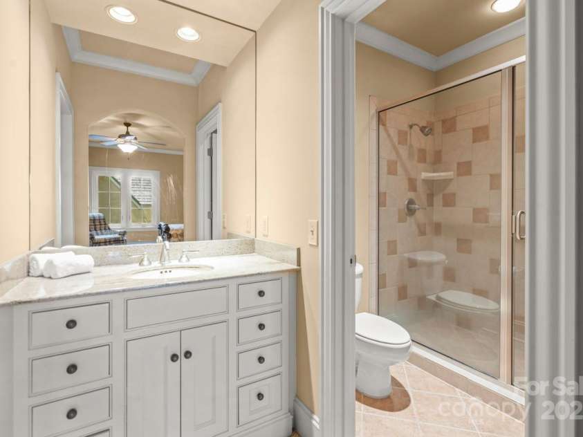 343 Wester Brewlands Road, Iron Station, NC 28080.  MLS# CAR4284507, YatesRealty ID 28060. Ensuite 2nd Bath! Complete with custom vanity, tile shower and flooring