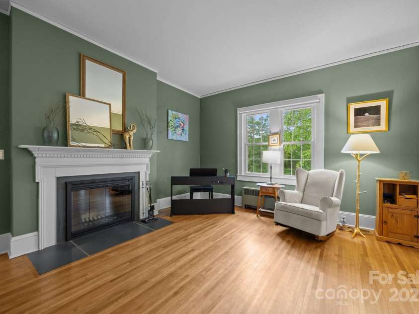 100 Poplar Spring Trail, Hendersonville, NC 28739.  MLS# CAR4251710, YatesRealty ID 28067. Living Room Fireplace