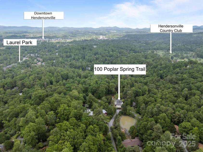 100 Poplar Spring Trail, Hendersonville, NC 28739.  MLS# CAR4251710, YatesRealty ID 28067. Points of Interest