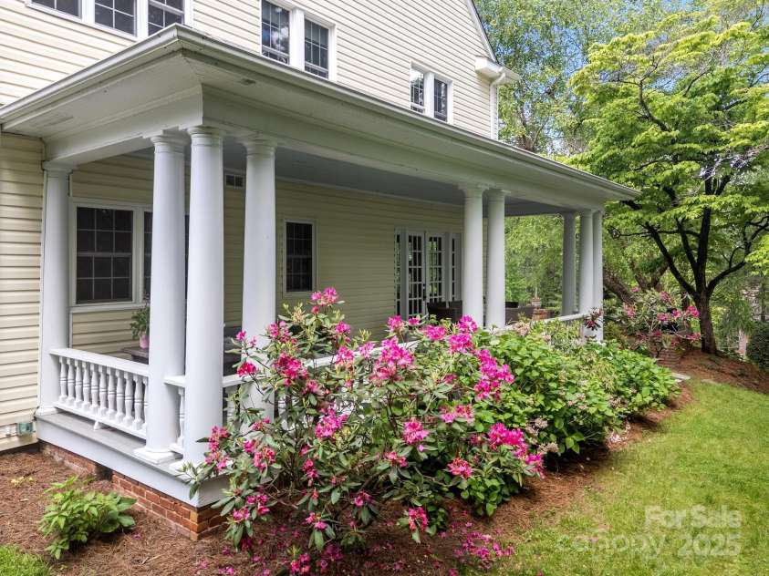 100 Poplar Spring Trail, Hendersonville, NC 28739.  MLS# CAR4251710, YatesRealty ID 28067. South Covered Porch