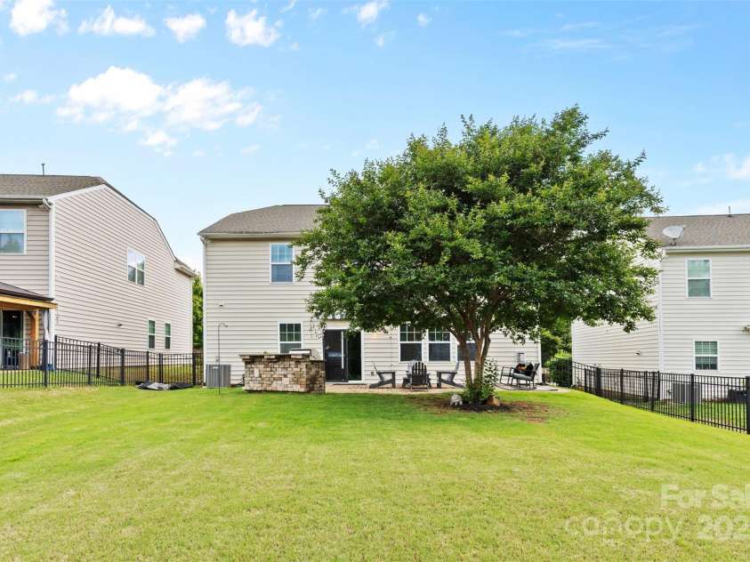 2042 Newport Drive, Indian Land, SC 29707.  MLS# CAR4257730, YatesRealty ID 28069. Fully fenced back yard 