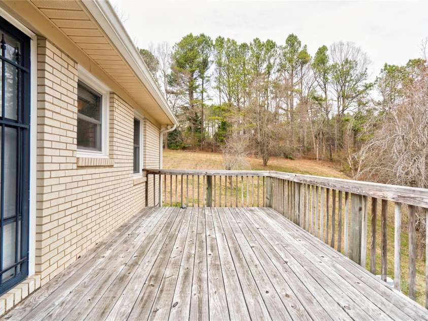 845 Long Branch Road, Grover, NC 28073.  MLS# CAR4353452, YatesRealty ID 2807. Back Deck
