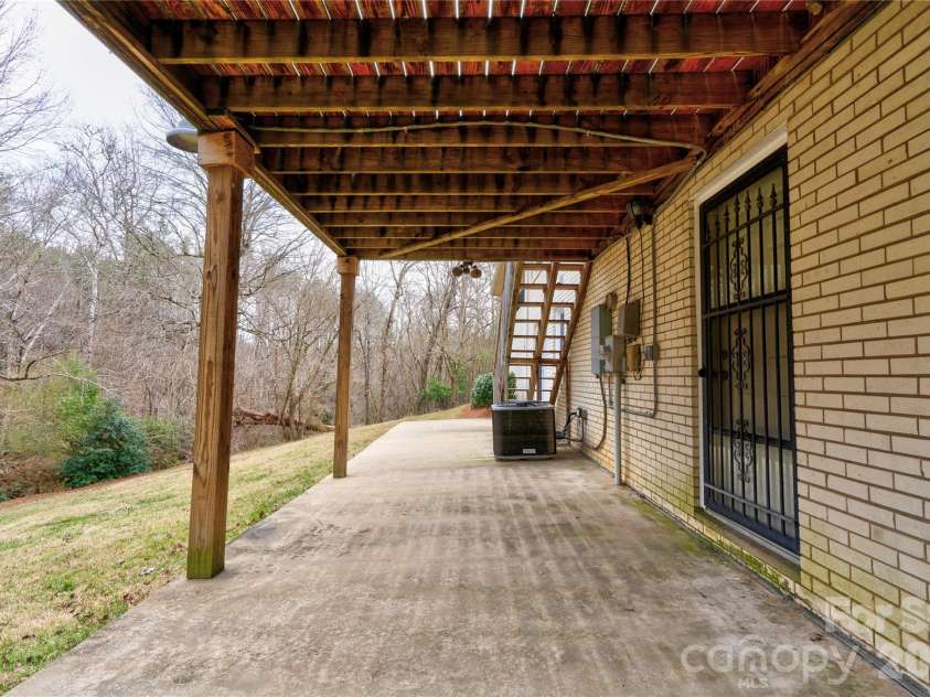 845 Long Branch Road, Grover, NC 28073.  MLS# CAR4353452, YatesRealty ID 2807. Back Patio
