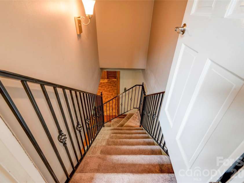 845 Long Branch Road, Grover, NC 28073.  MLS# CAR4353452, YatesRealty ID 2807. Stairs to Basement