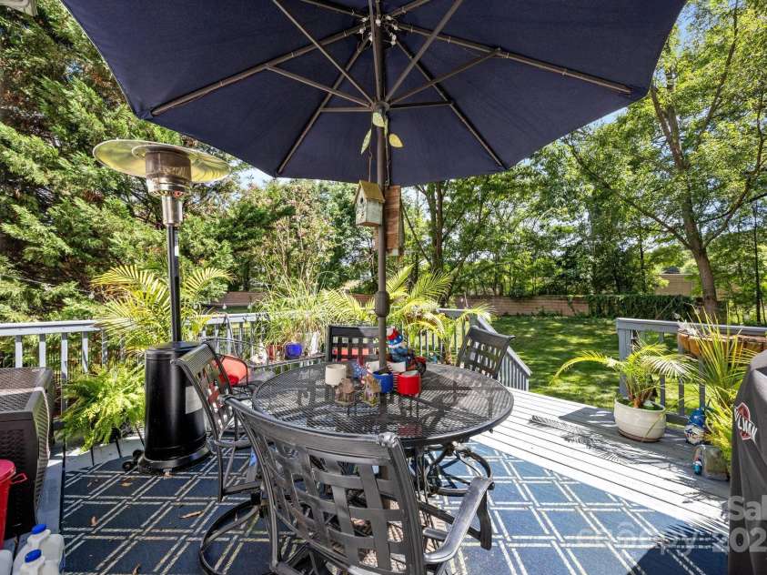 6932 Curlee Court, Charlotte, NC 28277.  MLS# CAR4283210, YatesRealty ID 28075. Relaxing Deck
