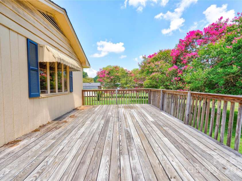 1400 Post Road, Shelby, NC 28150.  MLS# CAR4283138, YatesRealty ID 28078. Rear Deck