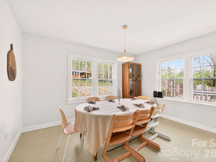 318 Stonewall Avenue, Swannanoa, NC 28778.  MLS# CAR4368730, YatesRealty ID 28078. Light-Filled Dining Area